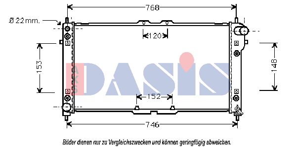 AKS DASIS radiatorius, variklio aušinimas 111030N